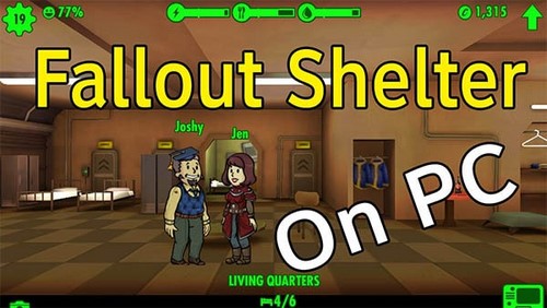 choi fallout shelter tren may tinh