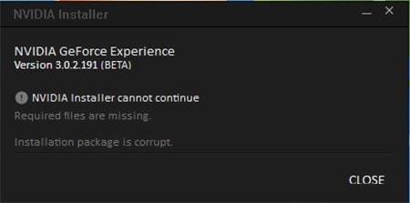sua loi update driver nvidia installer cannot continue