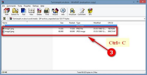 Cách lấy ảnh từ file Word bằng Winrar đơn giản