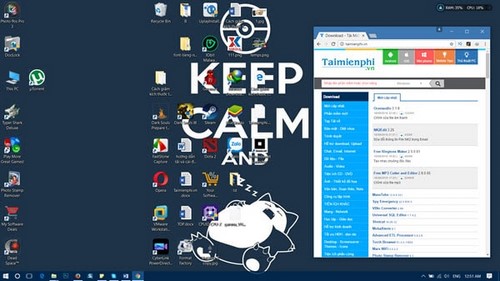 an icon desktop