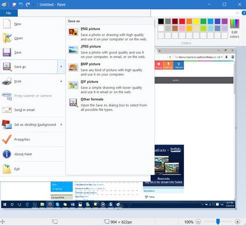 Cách mở Paint trên Windows 10, 8, 7, mở công cụ Paint 2