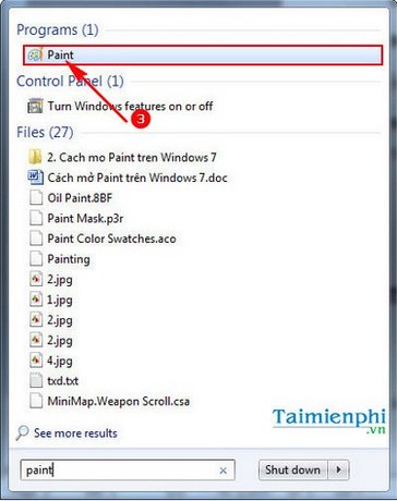 Cách mở Paint trên Windows 10, 8, 7, mở công cụ Paint