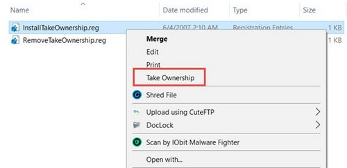 Vmware take ownership не запускается