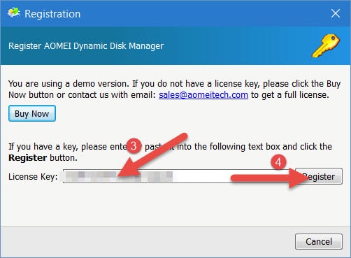 free licence key for aomei dynamic disk manager pro edition