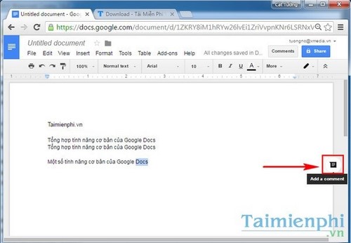 tong hop tinh nang co ban cua gogle docs
