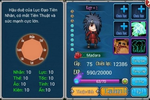 use chakra images in naruto dai chien mobile