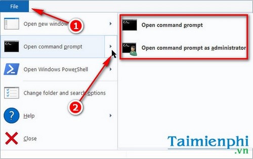 Cách mở Command Prompt Windows 10, Truy cập Command Prompt trên Windows 10