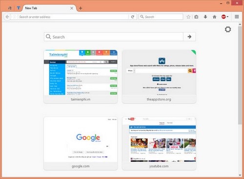 cai dat new tab trong firefox
