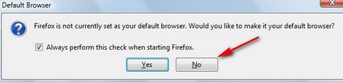 tat thong bao kiem tra trinh duyet mac dinh tren firefox