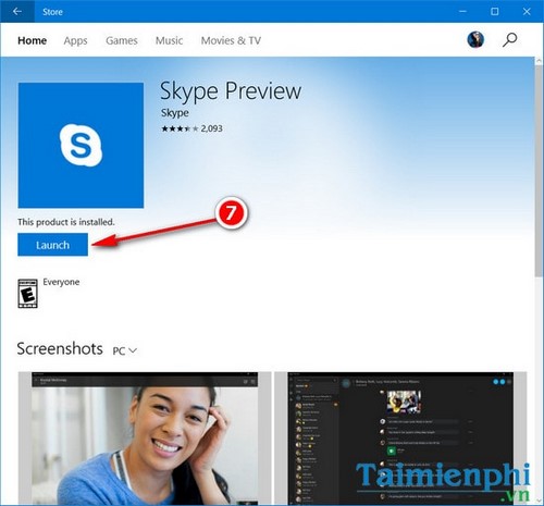 Cách cài đặt Skype Preview