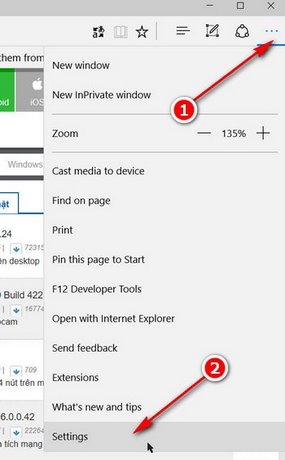 Tắt chế độ tự động download trên Microsoft Edge