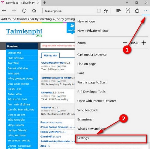 Chuyển bookmark, sao lưu, nhập bookmark từ Chrome, IE sang Microsoft Edge