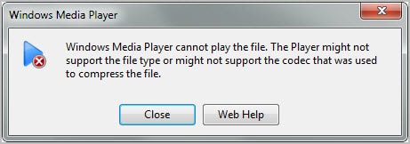 sua loi Windows Media Player cannot play the file