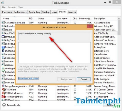 Kiểm tra, phân tích ứng dụng bị treo trên máy tính bằng Task Manager