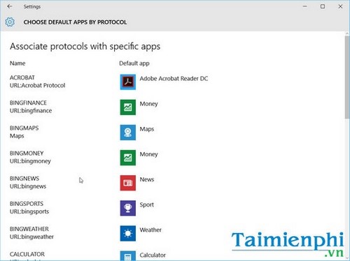 Thiết lập, đặt ứng dụng mặc định trong Windows 10