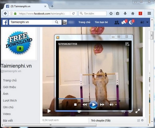 Cách tải video facebook trên Firefox