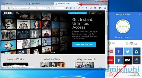 Truy cập nhanh, vào các trang web bị chặn trên Hotspot Shield