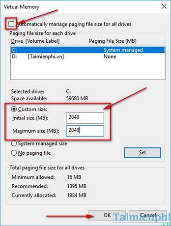 Sửa lỗi Full Disk 100%, 99% Disk trên Windows