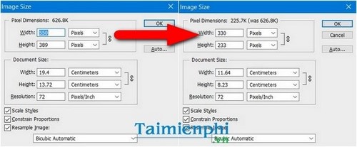 Đổi kích thước ảnh trong Photoshop 2020 hiệu quả