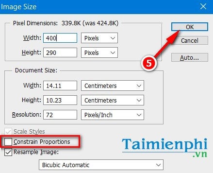 change size in photoshop