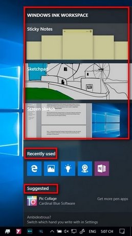 Cách bật Ink Workspace trong Windows 10