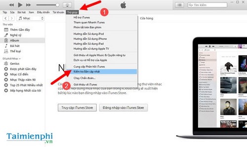 Sửa lỗi iTunes không nhận iPhone để copy nhạc vào iPhone