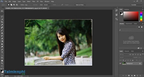 lam net anh bang photoshop online