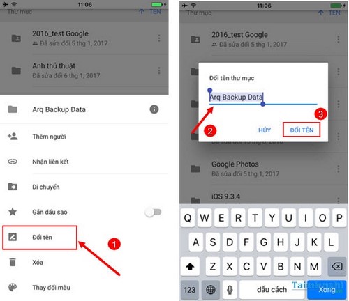 Cách dùng Google Drive trên điện thoại iPhone, Android