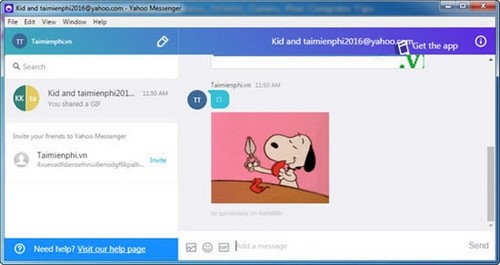 Hướng dẫn chụp màn hình Yahoo Messenger khi chat