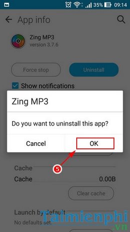 Xóa ứng dụng Zing MP3 trên Android, gỡ Zing Mp3 trên điện thoại Android Samsung, Oppo, Zenfone