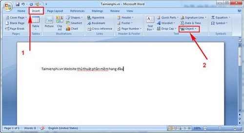 Gộp, ghép nhiều văn bản trong Word 2007