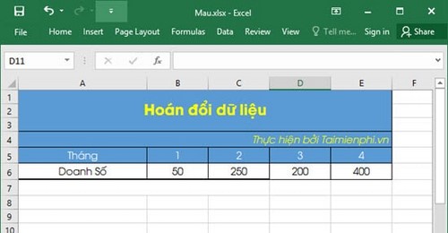 su dung paste trong excel