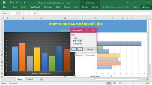 su dung paste trong excel