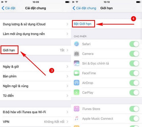 Cách chặn mua ứng dụng trên App Store, khóa chức năng mua Apps trên iPhone