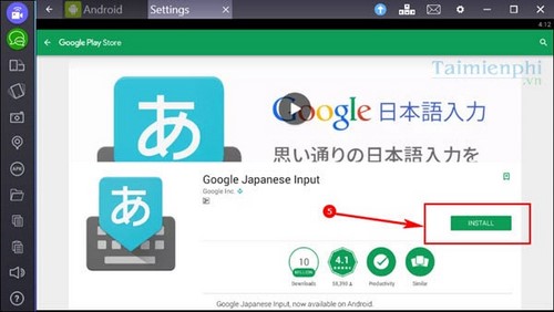 Cài, gõ tiếng Nhật trên Bluestacks, phần mềm giả lập Android
