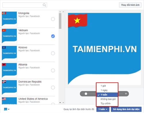 Cách gắn cờ Tổ quốc vào ảnh Avatar, Profile Facebook, quốc kỳ Việt Nam, Quốc gia bất kỳ
