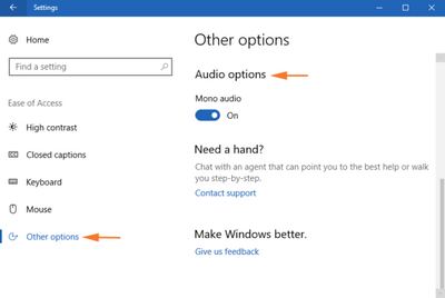 Cách bật tắt chế độ Mono Audio trên Windows 10