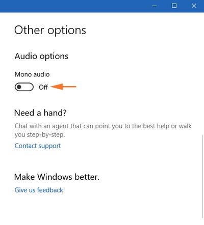 Cách bật tắt chế độ Mono Audio trên Windows 10