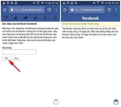 Cách xóa tài khoản Facebook trên điện thoại iPhone, Android