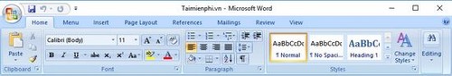 Tùy chỉnh Menu trong Office 2007, đổi giao diện menu Microsoft Office 2007