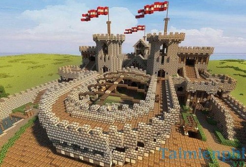 Xây lâu đài trong Minecraft, dựng lâu đài trong game Minecraft