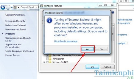 Hướng dẫn gỡ Internet Explorer, trình duyệt IE trên máy tính