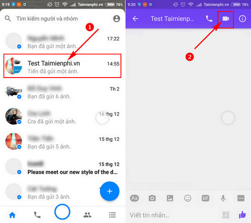 Gọi video nhóm trên Messenger, video call on Facebook Messenger