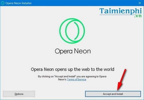 Cách tải và cài Opera Neon Offline