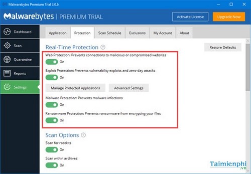 Hướng dẫn diệt virus bằng Malwarebytes Premium cho máy tính