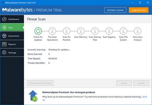 Hướng dẫn diệt virus bằng Malwarebytes Premium cho máy tính