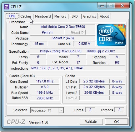Tại sao máy tính không có Rated FSB khi check bằng CPU-Z ?