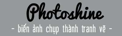 Hô biến ảnh chụp thành tranh vẽ trên Photoshine