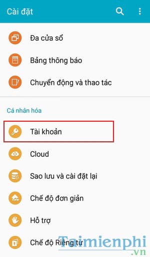 Cách xóa tài khoản Gmail trên Samsung Galaxy S4, S2, S7, S6, J7