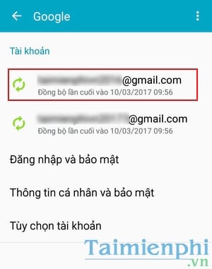 Cách xóa tài khoản Gmail trên Samsung Galaxy S4, S2, S7, S6, J7